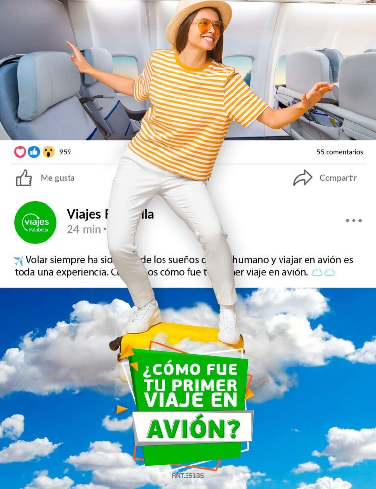 post Facebook de éxito-Viajes Falabella-ontenidos